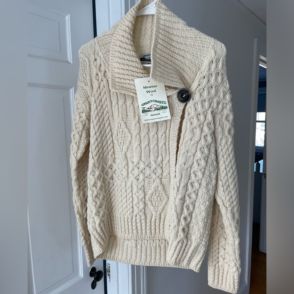 Authentic Irish Knit Wool Sweater